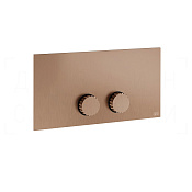 Gessi Incastri Кнопка смыва для инсталляции Viega, 2 режима, латунь, цвет: copper brushed PVD 75613#708