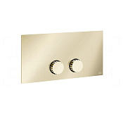 Gessi Incastri Кнопка смыва для инсталляции Viega, 2 режима, латунь, цвет: brass PVD 75613#710