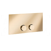 Gessi Incastri Кнопка смыва для инсталляции Viega, 2 режима, латунь, цвет: warm bronze PVD 75613#735