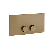Gessi Incastri Кнопка смыва для инсталляции Viega, 2 режима, латунь, цвет: deep bronze brushed PVD 75613#791
