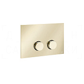 Gessi Incastri Кнопка смыва для инсталляции Geberit, 2 режима, латунь, цвет: brass PVD 75615#710