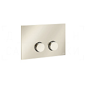 Gessi Incastri Кнопка смыва для инсталляции Geberit, 2 режима, латунь, цвет: nickel PVD 75615#720