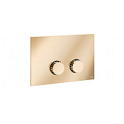 Gessi Incastri Кнопка смыва для инсталляции Geberit, 2 режима, латунь, цвет: warm bronze PVD 75615#735