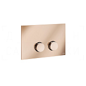 Gessi Incastri Кнопка смыва для инсталляции Tece, 2 режима, латунь, цвет: copper PVD 75617#030