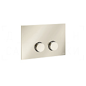 Gessi Incastri Кнопка смыва для инсталляции Tece, 2 режима, латунь, цвет: nickel PVD 75617#720