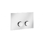 Gessi Incastri Кнопка смыва для инсталляции Sanit и Villeroy&Boch, 2 режима, латунь, цвет: chrome 75619#031
