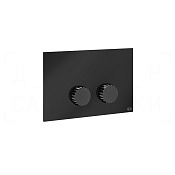 Gessi Incastri Кнопка смыва для инстал. Sanit и Villeroy&Boch, 2 реж., латунь, цвет: black metal PVD 75619#706
