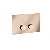 Gessi Incastri Кнопка смыва для инсталляции Viega, 2 режима, латунь, цвет: copper PVD 75621#030