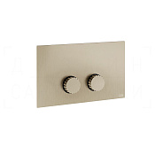 Gessi Incastri Кнопка смыва для инсталляции Viega, 2 режима, латунь, цвет: finox brushed nickel 75621#149
