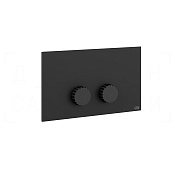 Gessi Incastri Кнопка смыва для инсталляции Viega, 2 режима, латунь, цвет: matte black 75621#299