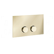 Gessi Incastri Кнопка смыва для инсталляции Viega, 2 режима, латунь, цвет: brass PVD 75621#710