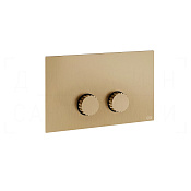 Gessi Incastri Кнопка смыва для инсталляции Viega, 2 режима, латунь, цвет: warm bronze brushed PVD 75621#726