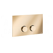 Gessi Incastri Кнопка смыва для инсталляции Viega, 2 режима, латунь, цвет: warm bronze PVD 75621#735