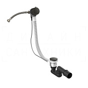 Gessi Слив-перелив для ванны с наполнением, тросик 80 см, цвет: aged bronze 01080#187