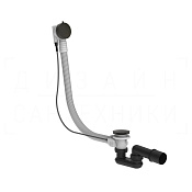 Gessi Слив-перелив для ванны полуавтоматический, тросик 70 см, цвет: aged bronze 01452#187