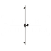 Gessi Ingranaggio Душевая штанга 90 см, с держателем для лейки, цвет: black metal brushed PVD 63585#707