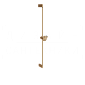 Gessi Origini Душевая штанга 83,5 см, с держателем для лейки, цвет: warm bronze brushed PVD 66144#726