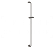Gessi Goccia Душевая штанга 82,2 см, с держателем для лейки, цвет: black metal brushed PVD 33644#707
