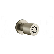 Gessi Body Jets Душевая форсунка поворотная, 1 вид струи, цвет: finox brushed nickel 13375#149