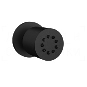 Gessi Body Jets Душевая форсунка поворотная, 1 вид струи, цвет: matte black 13375#299