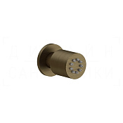 Gessi Body Jets Душевая форсунка поворотная, 1 вид струи, цвет: antique brass 13375#713
