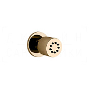 Gessi Body Jets Душевая форсунка поворотная, 1 вид струи, цвет: warm bronze PVD 13375#735