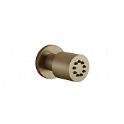 Gessi Body Jets Душевая форсунка поворотная, 1 вид струи, цвет: deep bronze brushed PVD 13375#791