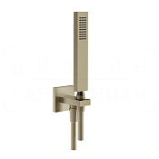 Gessi Rettangolo Душевой гарнитур: ручной душ, держатель, шланг 150 см, цвет: finox brushed nickel 20123#149