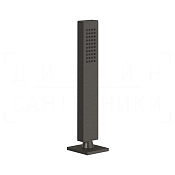 Gessi Rettangolo Душевой гарнитур на борт ванны: ручной душ, шланг 150 см, цвет: black metal PVD 20127#707
