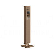 Gessi Rettangolo Душевой гарнитур на борт ванны: ручной душ, шланг 150 см, цвет: copper brushed PVD 20127#708