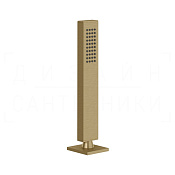 Gessi Rettangolo Душевой гарнитур на борт ванны: ручной душ, шланг 150 см, цвет: warm bronze PVD 20127#726