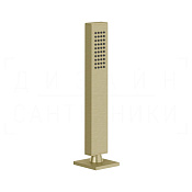 Gessi Rettangolo Душевой гарнитур на борт ванны: ручной душ, шланг 150 см, цвет: brushed brass PVD 20127#727