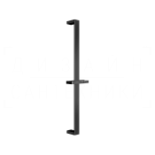 Gessi Rettangolo Душевая штанга 61,5 см, с держателем для лейки, цвет: black metal PVD 20144#706