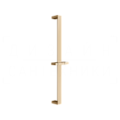 Gessi Rettangolo Душевая штанга 61,5 см, с держателем для лейки, цвет: warm bronze PVD 20144#735