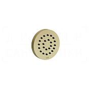 Gessi Body Jets Душевая форсунка боковая d6,5 см, цвет: brushed brass PVD 32971#727