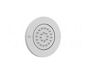 Gessi Body Jets Душевая форсунка встраиваемая d9,9 см, поворотная, внешняя часть, цвет: matte white 32982#279