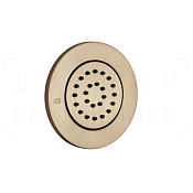 Gessi Body Jets Душевая форсунка встраиваемая d9,9 см, внешняя часть, цвет: warm bronze brushed PVD 32982#726