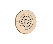 Gessi Body Jets Душевая форсунка встраиваемая d9,9 см, поворот., внеш. часть, цвет: warm bronze PVD 32982#735
