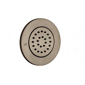 Gessi Body Jets Душевая форсунка встраиваемая d9,9 см, внеш. часть, цвет: coffee bronze brushed PVD 32982#761