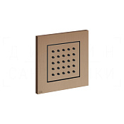 Gessi Body Jets Душевая форсунка встраиваемая 9,8 см, внешняя часть, цвет: copper brushed PVD 32984#708