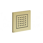 Gessi Body Jets Душевая форсунка встраиваемая 9,8 см, поворот., внеш. часть, цвет: brushed brass PVD 32984#727