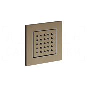Gessi Body Jets Душевая форсунка встраиваемая 9,8 см, внешняя часть, цвет: coffee bronze brushed PVD 32984#761