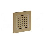 Gessi Body Jets Душевая форсунка встраиваемая 9,8 см, внешняя часть, цвет: deep bronze brushed PVD 32984#791