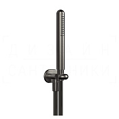 Gessi Goccia Душевой гарнитур: ручной душ, держатель, шланг 150 см, цвет: black metal brushed PVD 33773#707