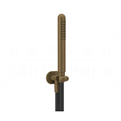 Gessi Goccia Душевой гарнитур: ручной душ, держатель с выводом, шланг 150 см, цвет: antique brass 33773#713