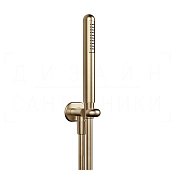 Gessi Goccia Душевой гарнитур: ручной душ, держатель, шланг 150 см, цвет: warm bronze brushed PVD 33773#726