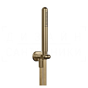 Gessi Goccia Душевой гарнитур: ручной душ, держатель, шланг 150 см, цвет: deep bronze brushed PVD 33773#791