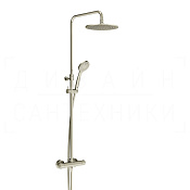 Gessi Minimalistic Shower Душевая стойка: без излива, термостат, шланг 150 см, цвет: nickel PVD 35175#720