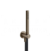 Gessi 316 Душевой гарнитур: ручной душ, держатель, шланг 150 см, цвет: coffee bronze brushed PVD 54023#761