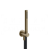 Gessi 316 Душевой гарнитур: ручной душ, держатель, шланг 150 см, цвет: deep bronze brushed PVD 54023#791